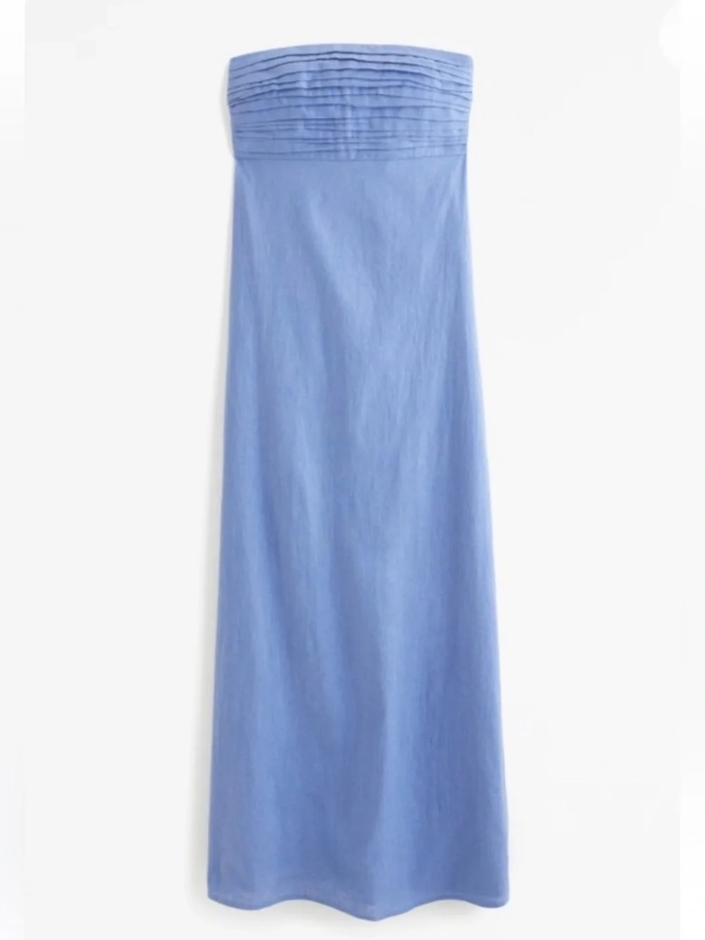 Abercrombie Emerson linen cotton dress blue size medium petite